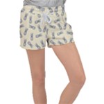 Pineapple pattern Women s Velour Lounge Shorts