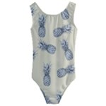 Pineapple pattern Kids  Cut-Out Back One Piece Swimsuit