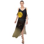 Travel Architecture Tourism Venice Maxi Chiffon Cover Up Dress