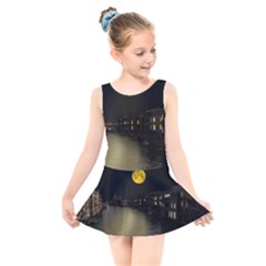 Travel Architecture Tourism Venice Kids  Skater Dress Swimsuit by Celenk