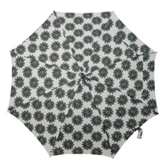 Graphic Pattern Flowers Hook Handle Umbrellas (small) by Celenk