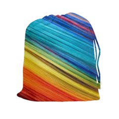 Rainbow Drawstring Pouch (xxl) by NSGLOBALDESIGNS2