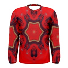 Chakra Art Heart Healing Red Men s Long Sleeve Tee by Simbadda