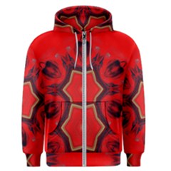 Chakra Art Heart Healing Red Men s Zipper Hoodie by Simbadda