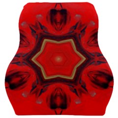 Chakra Art Heart Healing Red Car Seat Velour Cushion  by Simbadda