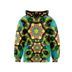 Chakra Art Heart Healing Blue Kids  Pullover Hoodie by Simbadda