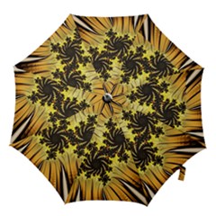 Fractal Art Colorful Pattern Hook Handle Umbrellas (small) by Simbadda