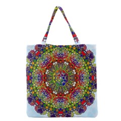 Mandala Pattern Ornaments Structure Grocery Tote Bag