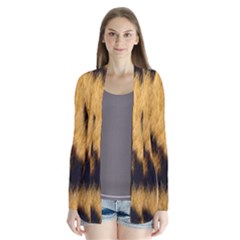 Animal Print Leopard Drape Collar Cardigan by NSGLOBALDESIGNS2