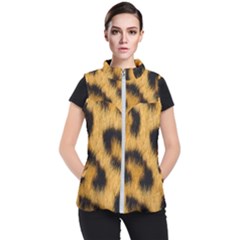 Animal Print Leopard Women s Puffer Vest by NSGLOBALDESIGNS2