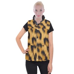 Animal Print 3 Women s Button Up Vest by NSGLOBALDESIGNS2