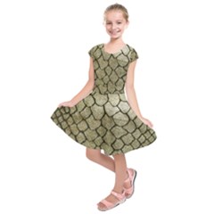 Snake Print Kids  Short Sleeve Dress by NSGLOBALDESIGNS2