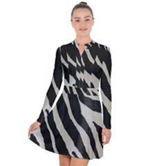 Zebra Print Long Sleeve Panel Dress by NSGLOBALDESIGNS2