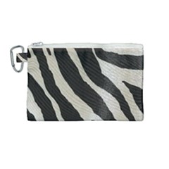 Zebra 2 Print Canvas Cosmetic Bag (medium) by NSGLOBALDESIGNS2