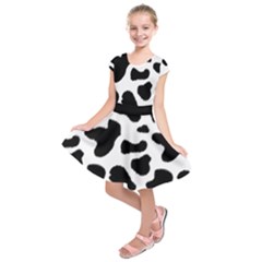 Cheetah Print Kids  Short Sleeve Dress by NSGLOBALDESIGNS2