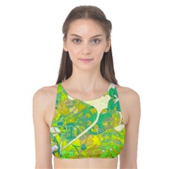Floral 1 Abstract Tank Bikini Top by dressshop
