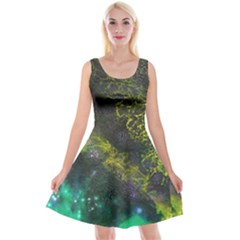 Deep In The Reef Reversible Velvet Sleeveless Dress by ArtByAng