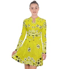 Grunge Yellow Bandana Long Sleeve Panel Dress by dressshop