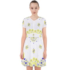 Faded Yellow Bandana Adorable In Chiffon Dress