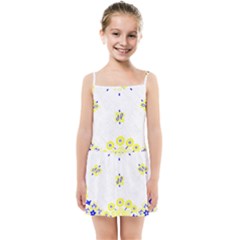 Faded Yellow Bandana Kids Summer Sun Dress by dressshop