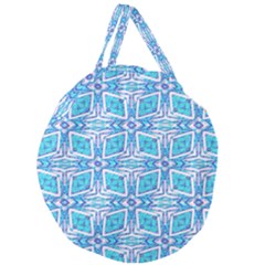 Geometric Doodle 1 Giant Round Zipper Tote by dressshop