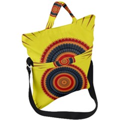 Art Decoration Wallpaper Bright Fold Over Handle Tote Bag by Nexatart