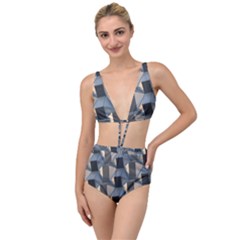 3d Pattern Texture Form Background Tied Up Two Piece Swimsuit by Nexatart