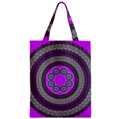 Round Pattern Ethnic Design Zipper Classic Tote Bag by Nexatart