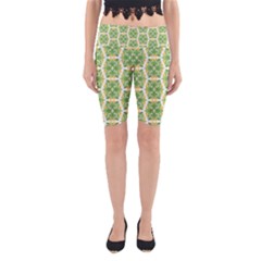 Pattern Abstract Decoration Flower Yoga Cropped Leggings