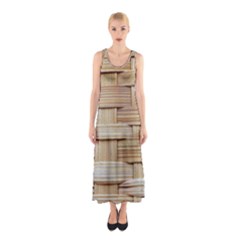 Wicker Model Texture Craft Braided Sleeveless Maxi Dress by Nexatart