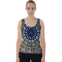 Pattern Art Form Architecture Velvet Tank Top