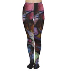 Fall Leaves Abstract Tights by bloomingvinedesign