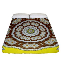 Pretty As A Flower Everywhere You Can See Fitted Sheet (california King Size) by pepitasart