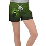 Halloween Cat Women s Velour Lounge Shorts