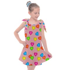 Seamless Tile Background Abstract Kids  Tie Up Tunic Dress by Sapixe