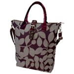 Wordsworth Red Mix Buckle Top Tote Bag