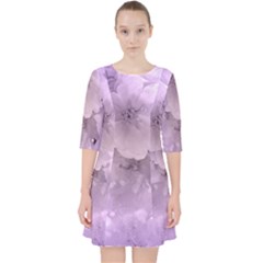 Wonderful Flowers In Soft Violet Colors Pocket Dress by FantasyWorld7