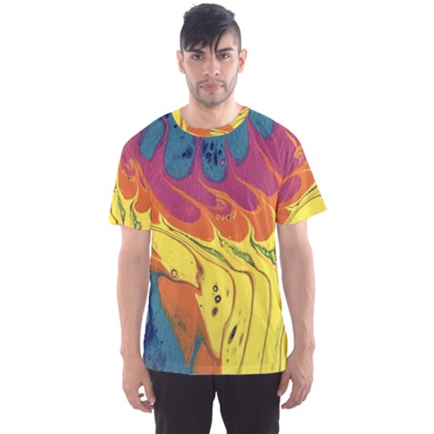 Peacock Feather Men s Sports Mesh Tee by lwdstudio