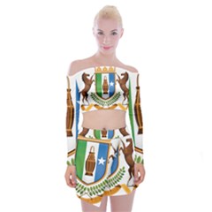Coat Of Arms Of Puntland Off Shoulder Top With Mini Skirt Set by abbeyz71
