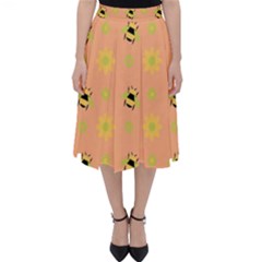 Bee A Bug Nature Wallpaper Classic Midi Skirt by Sapixe