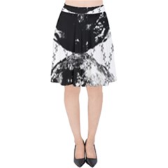 Moon And The Stars Pattern Velvet High Waist Skirt by flipstylezfashionsLLC