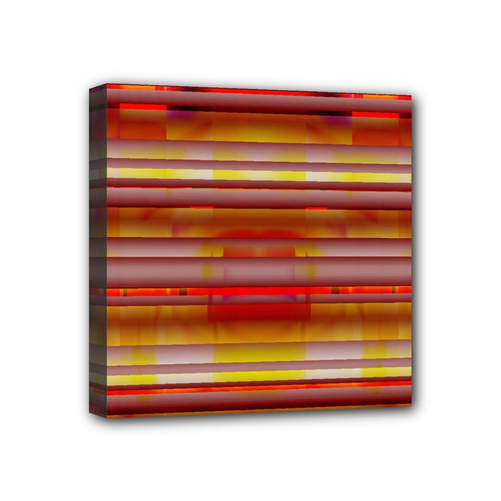 Abstract Stripes Color Game Mini Canvas 4  x 4  (Stretched)