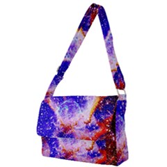 Galaxy Nebula Stars Space Universe Full Print Messenger Bag by Sapixe