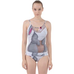 Bear Cut Out Top Tankini Set