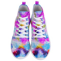 Background Drips Fluid Colorful Men s Lightweight High Top Sneakers by Sapixe