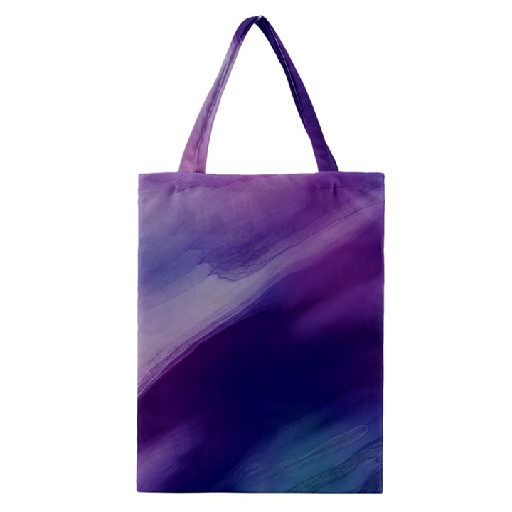 Purple Background Art Abstract Watercolor Classic Tote Bag