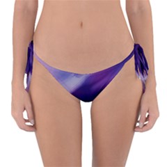 Purple Background Art Abstract Watercolor Reversible Bikini Bottom by Sapixe