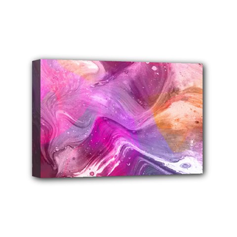 Background Art Abstract Watercolor Mini Canvas 6  X 4  (stretched) by Sapixe