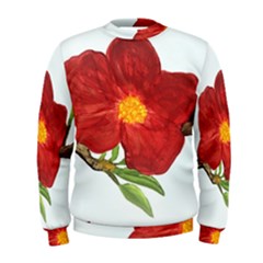 Deep Plumb Blossom Men s Sweatshirt by lwdstudio