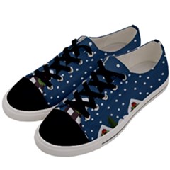 Winter Idyll Men s Low Top Canvas Sneakers by Valentinaart